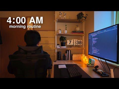 4:00 AM Cold Winter Morning Routine | A Weekday Morning in a World Where Everyone Sleeps