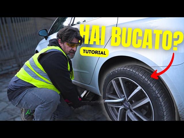 COME CAMBIARE LA GOMMA DELL'AUTO