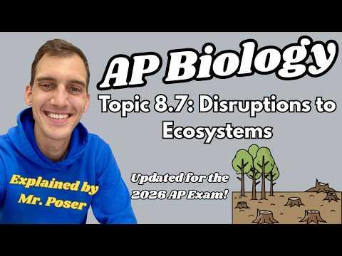 8.7 Disruptions to Ecosystems - AP Biology (Updated 2025-2026)